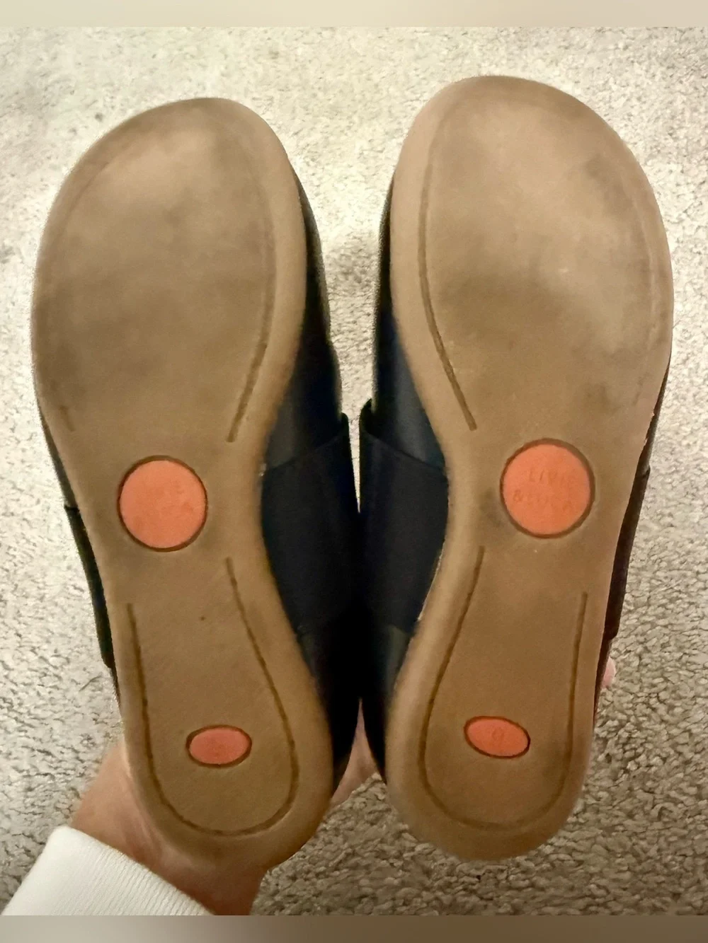 Livie & Luca Black Mary Jane Elastic Strap Girls Shoes Size 9 Toddler